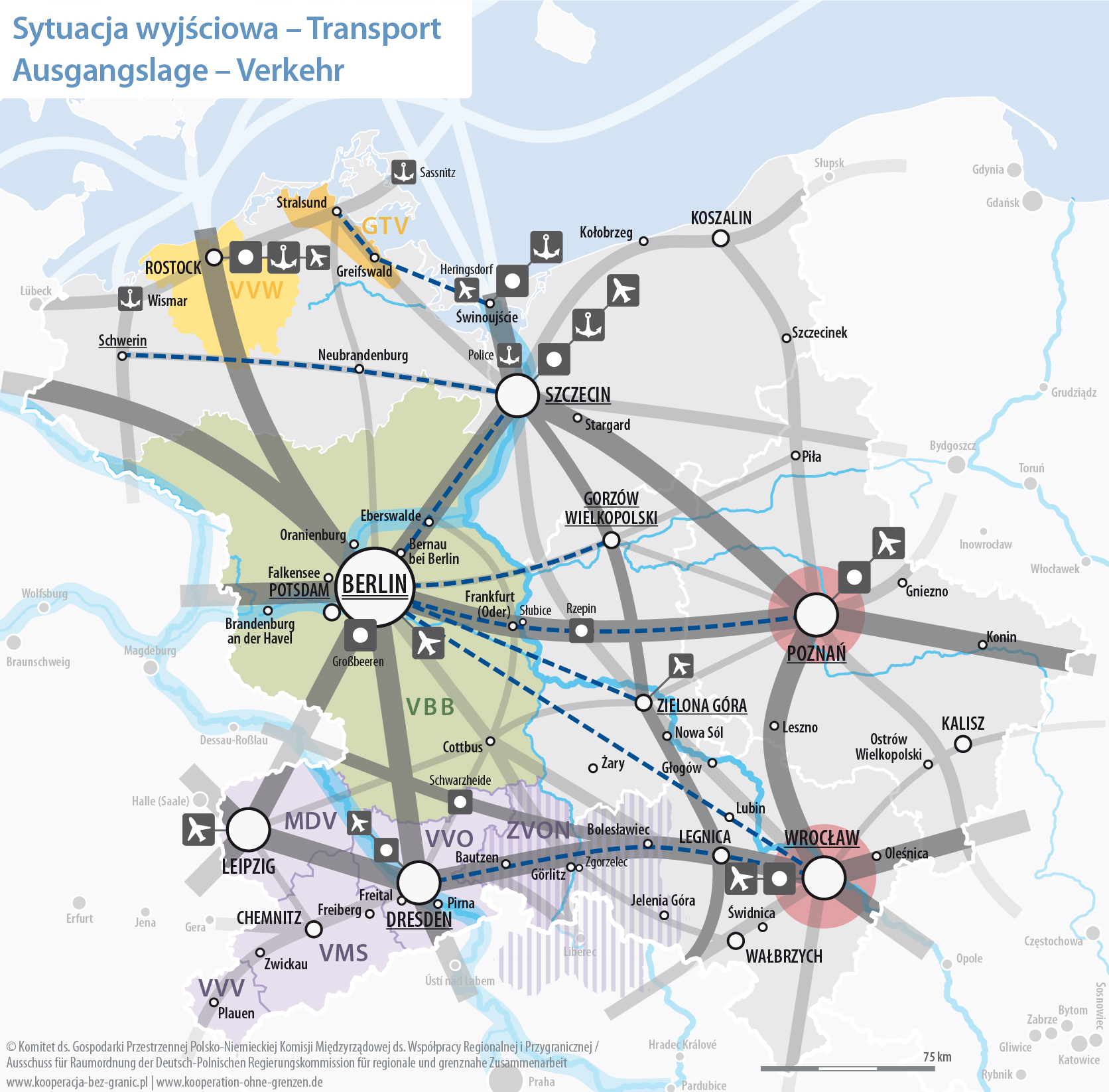 Gemeinsames Zukunftskonzept 2030 - Karte